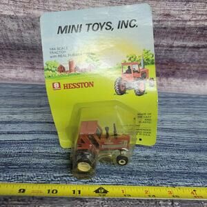 Vtg Mini Toys 1/64 scale Hesston 1180 Turbo diecast/plastic tractor w/rear Duals